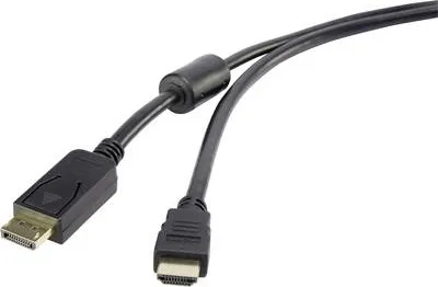 Immagine prodotto di Renkforce RF-3301446 Cavo interfaccia/adattatore DisplayPort HDMI nero (RF-3301446)