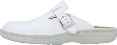 Produktbild von Berkemann Max Clogs Verstellbarer Riemen für sicheren Halt, Mit Wechselfußbett für individuelle Anpassung, Bequem und funktional für jeden Tag weiß 42 2/3 EU
