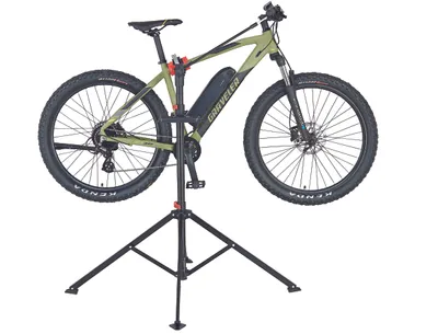 Produktbild von PROPHETE Fahrrad-Montageständer – Klappbar, für Fahrräder und E-Bikes bis 30 kg, 360° drehbar, Werkzeughalter, Stabiler Stand