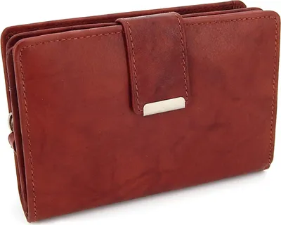 Produktbild von Damen Geldbörse aus weichem Leder mit RFID-Schutz - Damen-Portemonnaie (Braun)