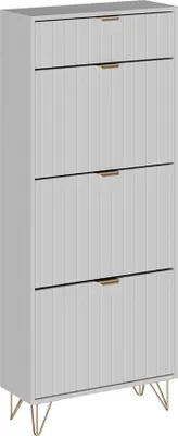 Produktbild von Schuhschrank Vicco Helge Weiß 60 x 145 cm 3 Fächer, Model 54239