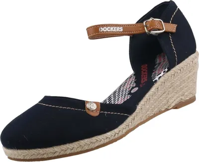 Produktbild von Dockers Damen-Keilpumps-Sandalette mit Keilabsatz Blau, Farbe:blau, EU Größe:40
