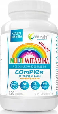 Produktbild von WISH Multivitamin Vitamine für Kinder 120 Tabletten