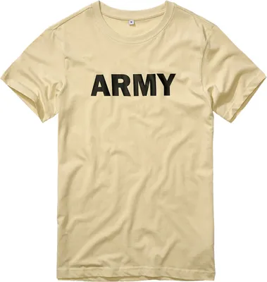 Produktbild von Brandit T-Shirt für Herren im ARMY Militärlook, beige, Größe 5XL, Rundhalsausschnitt