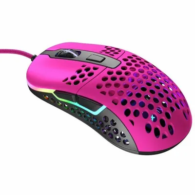 Produktbild von CHERRY XTRFY M42 RGB, Beidhändig, Optisch, USB Typ-A, 16000 DPI, Pink