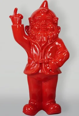 Produktbild von Casa Padrino XXL Deko Skulptur Gartenzwerg Rot H. 170 cm