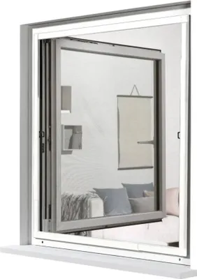 Produktbild von Livarno Home Teilmontiertes Alu Teleskop Insektenschutzfenster  120 x 140 cm Weiß
