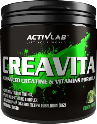 Produktbild von Activlab Creavita 300 g Kreatin Monohydrat Taurin Vitamin B – Mojito