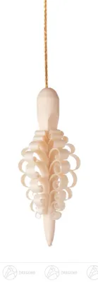 Produktbild von Christbaumschmuck Spanzapfen (6er Set  - 6cm) von Dregeno Seiffen