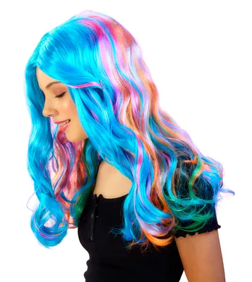 Produktbild von Regenbogen High Regenbogen Perücke
