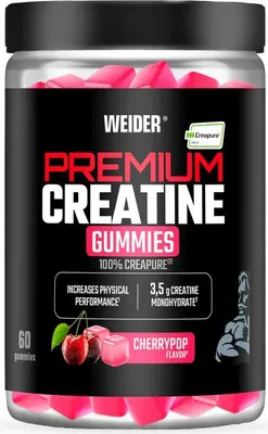 Produktbild von Weider Premium Creapure Gummies (60) Cherrypop - Kreatin - Creapure