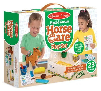 Produktbild von Melissa & Doug Plüschpferd im Stall Spielset
