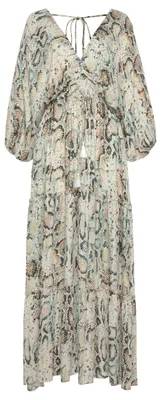Produktbild von Buffalo Maxikleid mit Schlangenmuster, aus leichter We, Boho-Kleid bedruckt Größe 52