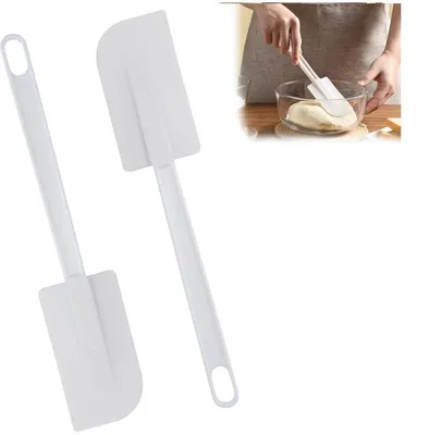 Obrázok produktu pre 2 kusy silikónových špachtlí, varešká, špachtľa, 9 cm, dĺžka 24 cm