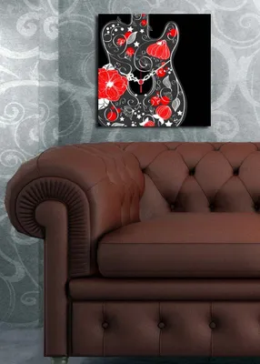 Produktbild von Opviq, 2828CS- CLA1618, Bunt, Wanduhren, 28 x 28, 100% Wildleder -Leinwand