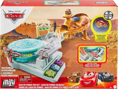 Obrázek produktu pro Mattel - Disney Pixar Cars Mini Racers Radiator Springs Spin Out Playset