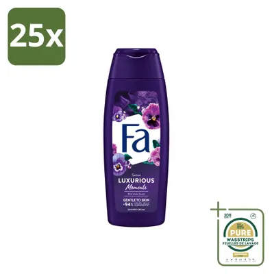 Immagine prodotto di 25 x Crema doccia "Luxurious Moments" - Rosa e Violetta - 250 ml - Confezione risparmio - 25 pezzi