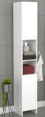 Produktbild von VCM Holz Badezimmerschrank | Badmöbel | Badschrank | Hochschrank | Maße ca. H. 189 x B. 30 x T. 30 cm - Malira
