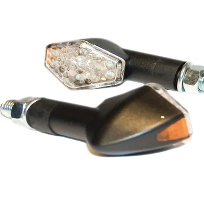 Image de Clignotant LED Diamond noir long M10