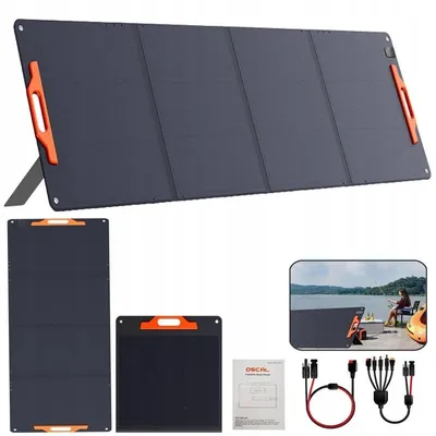 Zdjęcie produktu dla Składany panel solarny - PM200SE - 200 W - Elastyczny - 18 V - IP67 - Powłoka ETFE - Kabel MC4