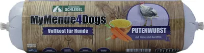 Produktbild von MyMenue4Dogs Hundefutter Putenwurst - 800 g