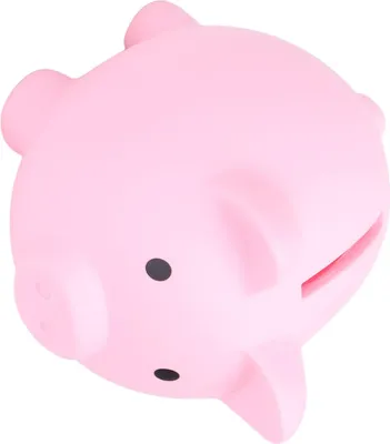Obrázek produktu pro Piggy Bank Rugged Durable Vinyl Cartoon Animal Pig Coin Cash Piggy Bank Boy Girl GiftPink