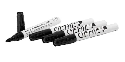 Imagen del producto de Genie 40030 GENIE P-Marker Rund-Spitze Metall schw. 4 Stk.