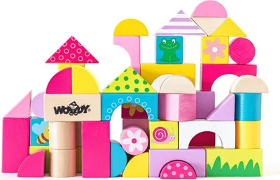 Produktbild von Woody Würfel, 50 Teile - Trends mit Aufdruck