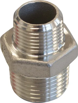 Produktbild von V2A Red.-Doppelnippel AG-AG,  2"  x  11/2"