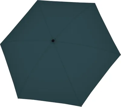 Produktbild von doppler Taschenregenschirm Regenschirm Fiber Micro Flat Uni Evergreen dunkelgrün