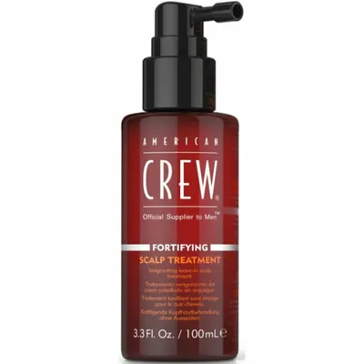 Produktbild von American Crew Fortifying Scalp Treatment, Mittel zur Verdickung der Haare, 100 ml, Männer, Sprödes Haar, Haarausfall, Pumpenflasche, Aqua/Water/Eau, Alcohol Denat., Butylene Glycol, Ethoxydiglycol, PEG-60 Hydrogenated Castor Oil,...