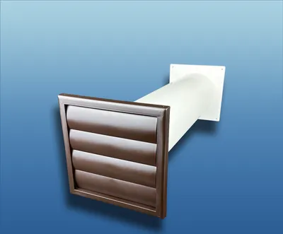 Produktbild von Abluft-Mauerkasten Gravity braun : Ø125 186x186mm mit Rundrohr Größe: Ø125 186x186mm Ausführung: mit Rundrohr