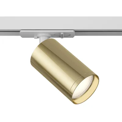 Produktbild von Maytoni  Strahler für einphasiges Stromschienensystem UNITY Focus S 1x GU10 excl. Weiß mit Gold aus Aluminum   10W für Küche, Schlafzimmer, Wohnzimmer, Esszimmer, Lobby