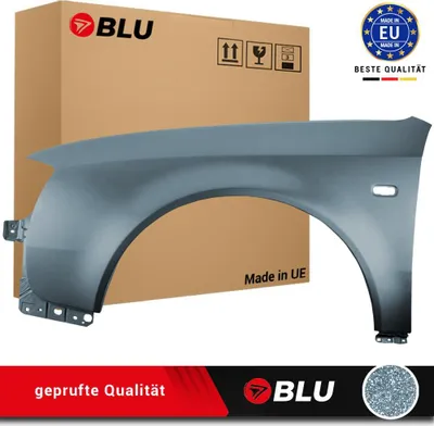 Image de BLU Aile Compatible avec Audi A6 C5 LIFT LX7Z Gauche Silber DelphinGrau | 2001-2005 | Avant | Peint| Prêt à Monter | Acier
