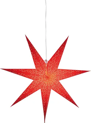 Image de Etoile en papier Dot ca 70cm incl. câble couleur rouge DOT