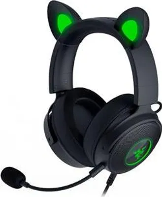 Produktbild von Razer Kraken Kitty V2 Pro, Kabelgebunden, Gaming, 20 - 20000 Hz, 400 g, Kopfhörer, Schwarz