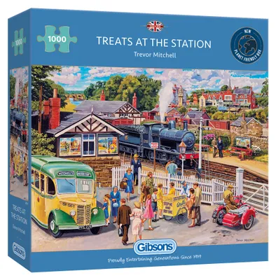 Immagine prodotto di Puzzle GIBSONS Rinfresco alla stazione ferroviaria 1000 pezzi