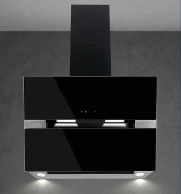 Produktbild von Baumann Kopffreihaube LUNA, Dunstabzugshaube 80 cm 767m³/h schwarz  Wandhaube