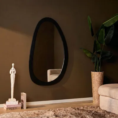 Productafbeelding van StarFurn Spiegel Lou Zwart 70cm
