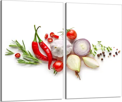 Produktbild von Glasschutzplatte für den Herd 2x30x52 Gemüse