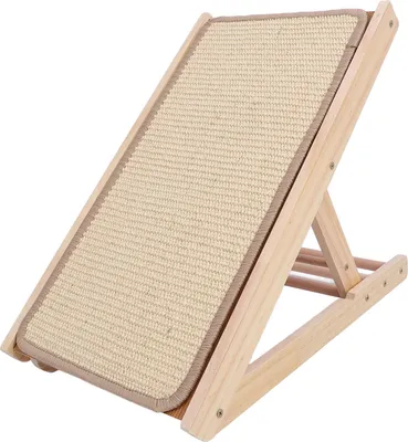 Produktbild von Katzenkratzrampe aus Sisal, höhenverstellbar, Möbelschutz, vertikaler Kratzbaum zum Krallenschleifen