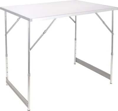 Produktbild von Tapeziertisch klappbar, Arbeitstisch, Mehrzwecktisch höhenverstellbar, weiß