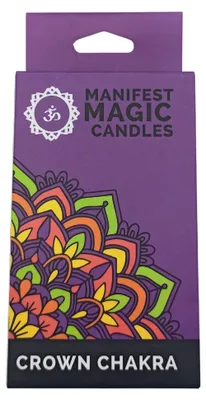 Imagen del producto de Velas Mágicas Manifest (paquete de 12) - Púrpura - Chakra de la Corona