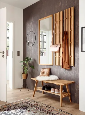 Produktbild von home24 Garderobenpaneel - Eiche Massiv