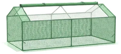 Obrázok produktu pre Miniškútrina z polyetylénovej fólie – záhradná škútrina | Farba: zelená | Rozmery: 90 x 180 x 70 cm