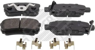 Produktbild von MAPCO 6660 Bremsbeläge Satz Hinten für MITSUBISHI Outlander II SUV (CWW) für JEEP COMPASS (MK49)