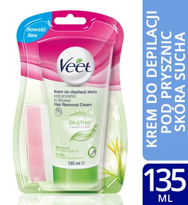 Produktbild von Veet 5900627060720, Creme zur Haarentfernung, 135 ml, trockene Haut