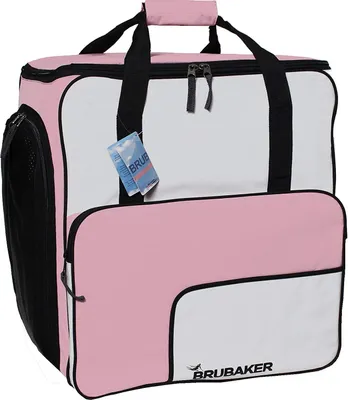 Brubaker Super Function Skischuhtasche mit Rucksackfunktion Rosa/Weiß