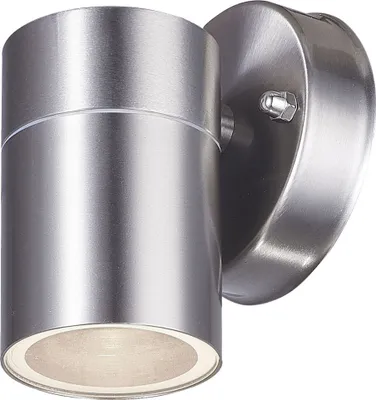 Produktbild von Wandleuchte, Downstrahler, Edelstahl, Höhe 11 cm