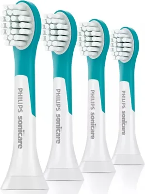 Produktbild von Philips Sonicare For Kids HX6034 - Wymienna główka szczoteczki - do szczoteczki do zębów - Super Fresh Blue Zestaw 4 szt